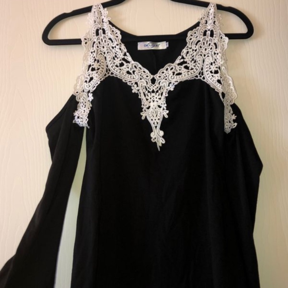 Never worn Long Sleeve off the shoulder top